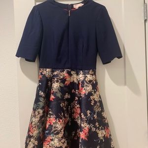 Ted Baker floral print mini dress